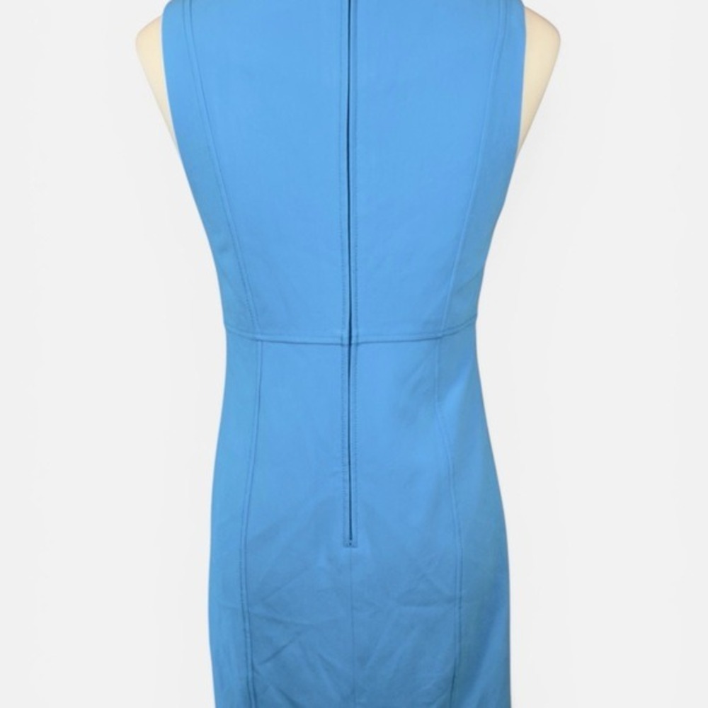 Lilly Pulitzer Blue Soutache Trim Shift Dress Sleeveless Split Neck‎ Size 0 - Picture 7 of 10